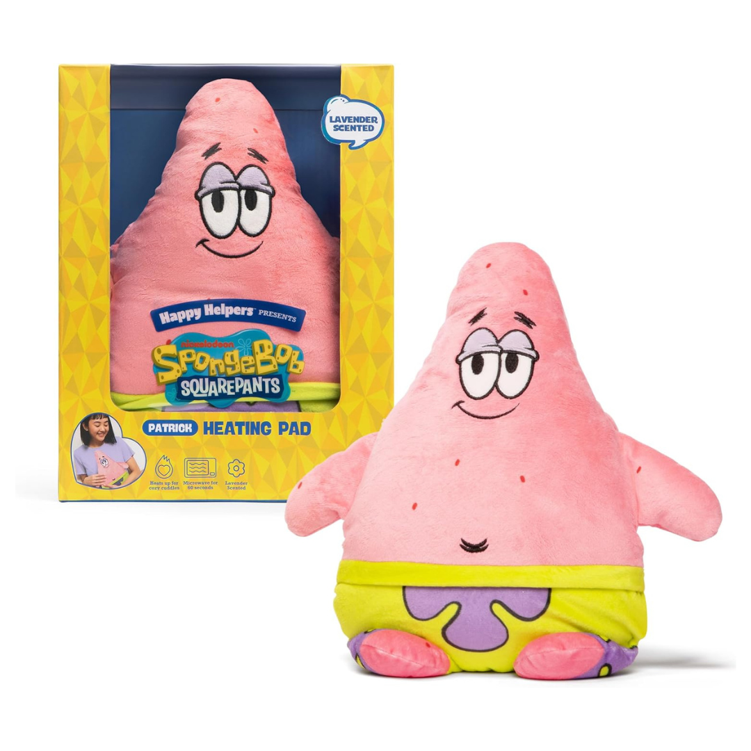 Happy Helpers Patrick Microwavable Plush Heating Pad