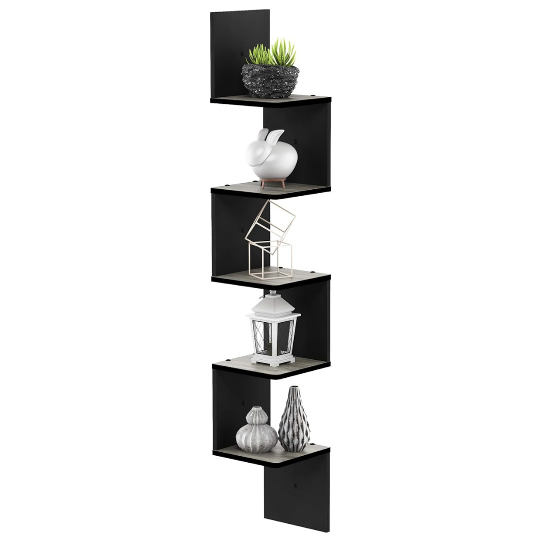 Furinno Rossi 5-Tier Wall Mounted Shelves