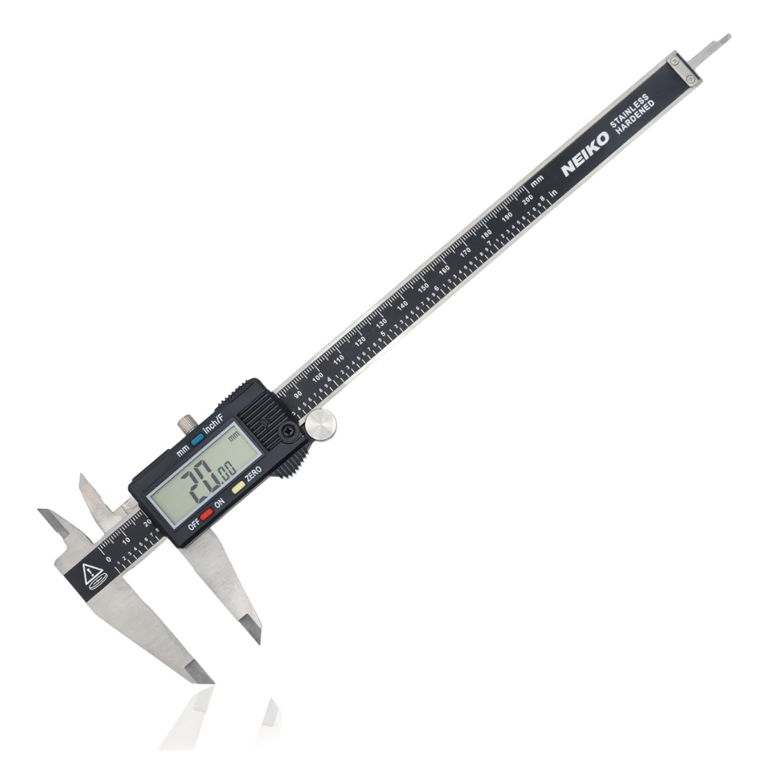 NEIKO 3-Mode 8" Electronic Digital Polished Stainless Steel Caliper