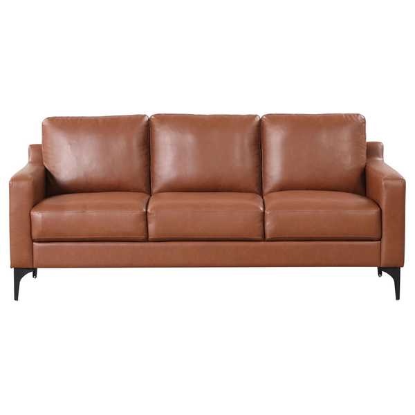 78" Serta Triton Vegan Leather Transitional Modern Sofa With Dreamcoil Comfort