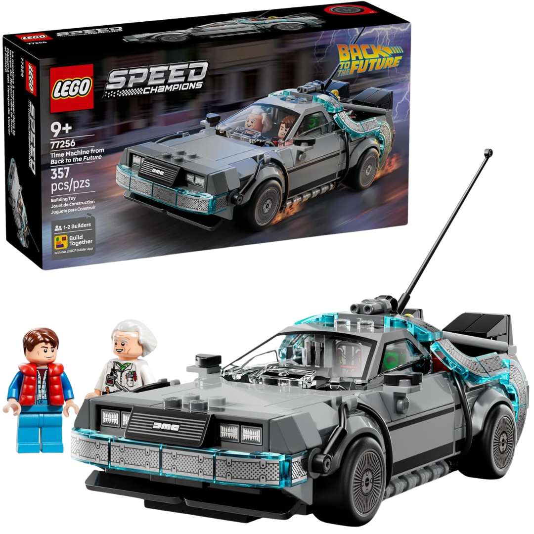 357-Piece LEGO Speed Champions Time Machine From Back To The Future (77256)