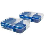 2-Pack Rubbermaid-Pack & Go Bento Meal Prep Containers (1.48 L)