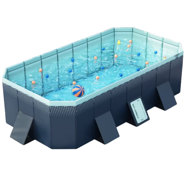 Hurber 113" X 66" Foldable Swimming Pool
