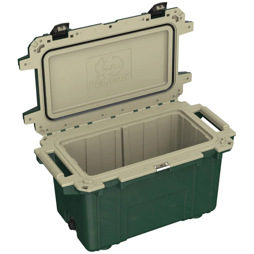 250-Count Pelican Elite 70 Quart Cooler (Hunter Green/Tan)