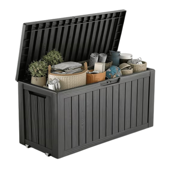 80 Gallon Easy Up Lockable Patio Outdoor Storage Box