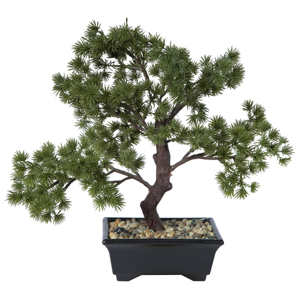 12" Artificial Potted Pine Bonsai Tree For Home & Office D©cor