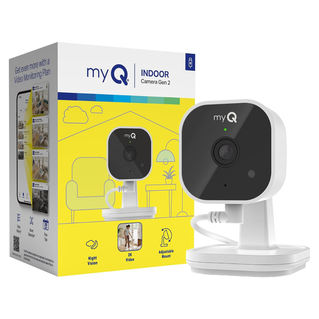 Chamberlain MyQ 2K Smart Wi-Fi Plug-in Security Camera Gen 2