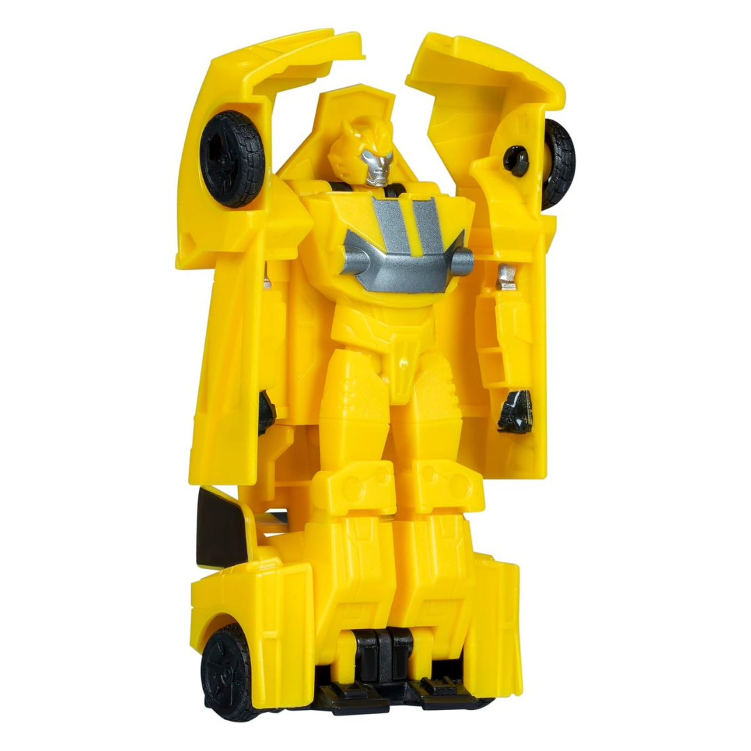 4" Transformers EarthSpark 1-Step Smash Changers Bumblebee Action Figure