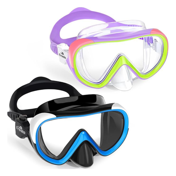 2-Count Freela Kids Anti-Fog Swimming Goggles With Nose Cover