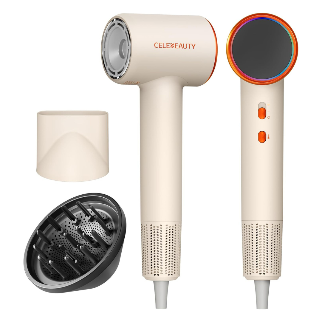 CELEBEAUTY Hair Blow Dryer With Magnetic Diffuser & Nozzle