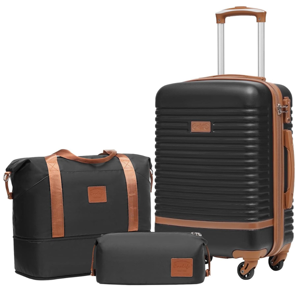 Coolife 3-Piece Hardshell Luggage Set W/ TSA Lock & Spinner Wheels (Various)
