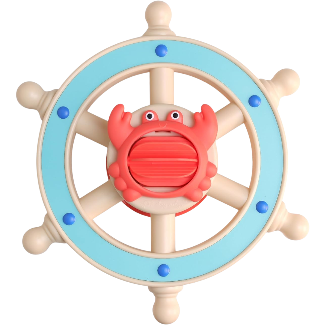 Itzy Ritzy Captain Steering Wheel Baby Bath Toy