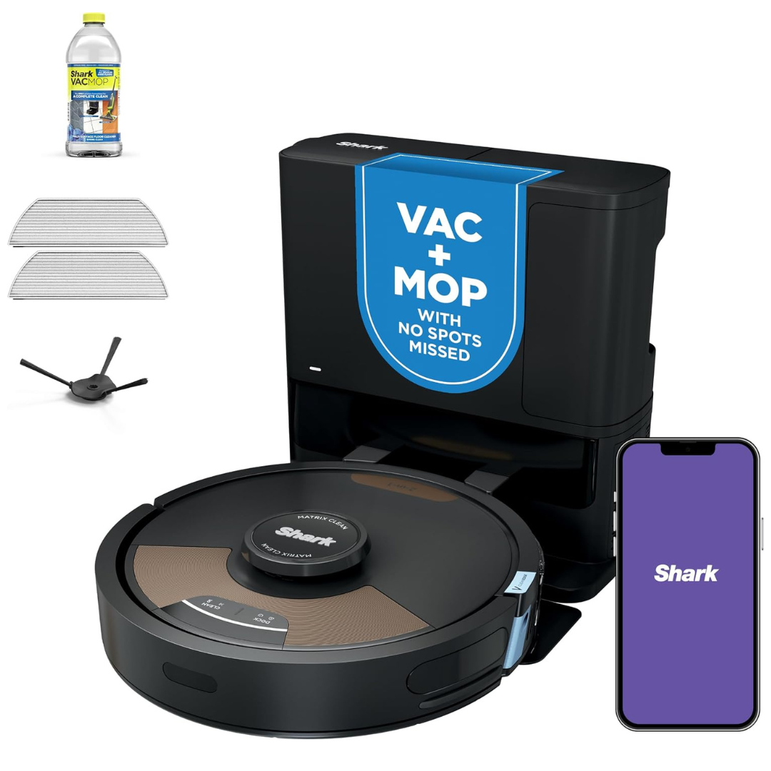 Shark Matrix Plus 2-in-1 Robotic Self Empty Vacuum & Sonic Mop