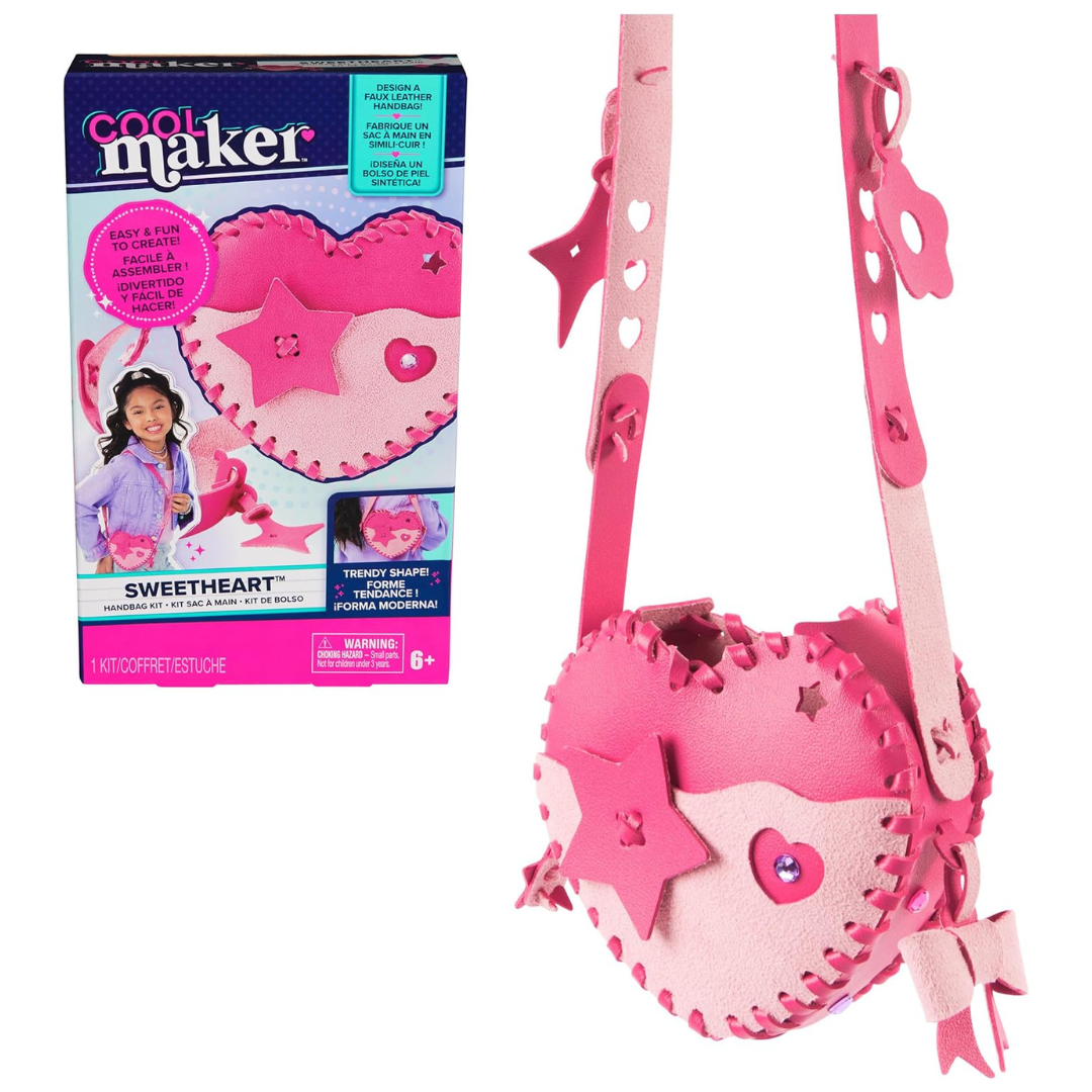 Cool Maker DIY Faux Leather Shoulder Bag Sweetheart Handbag Kit