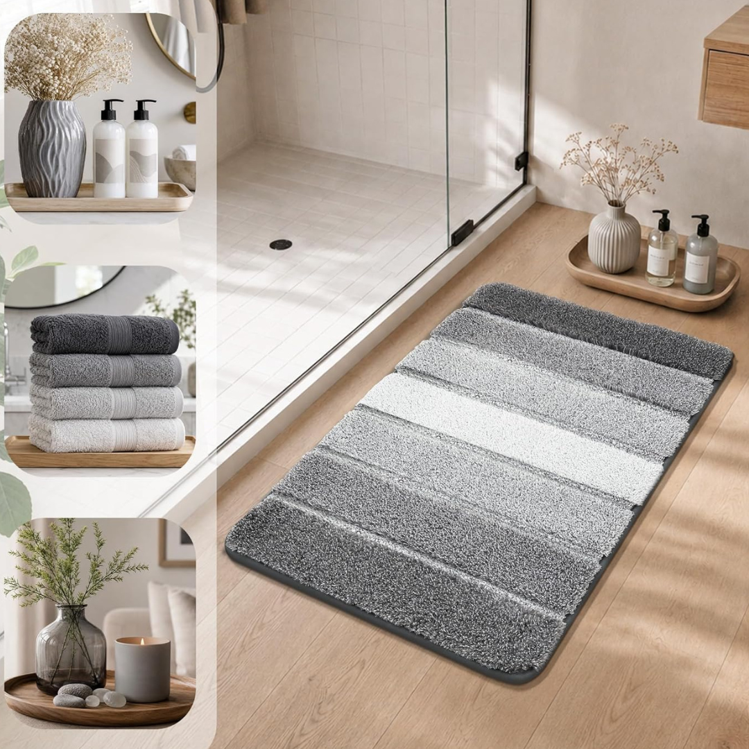 24" X 17" Cosy Homeer Non-Slip Ultra Soft Absorbent Bath Mat