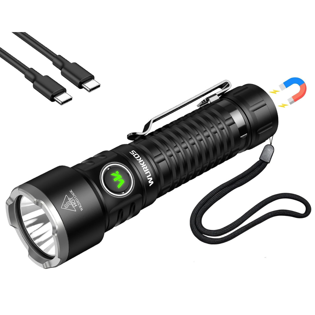 Wurkkos TS28 3200-Lumen USB-C Rechargeable LED Flashlight