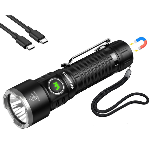 Wurkkos TS28 3200-Lumen USB-C Rechargeable LED Flashlight