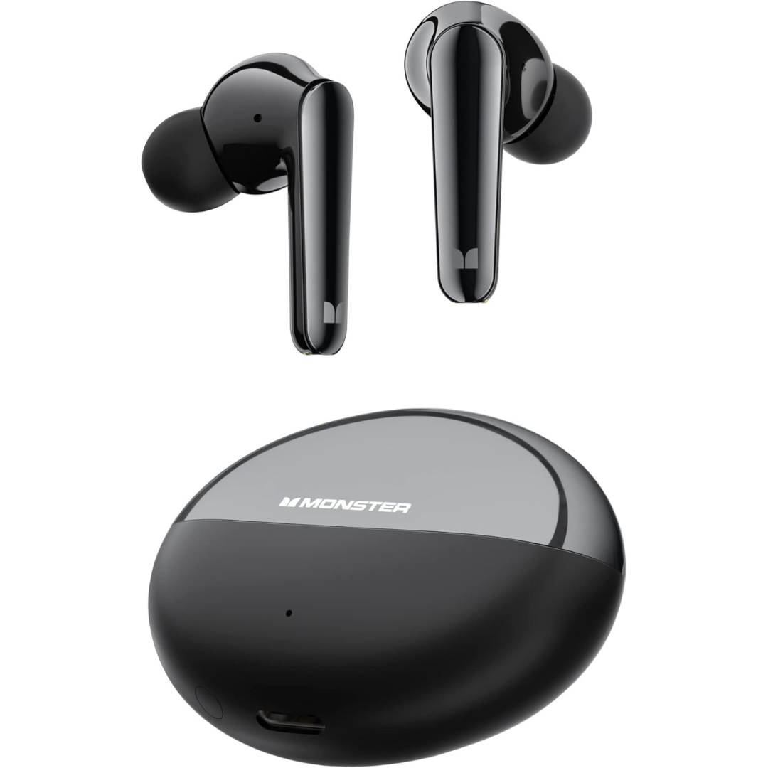 Monster N-Lite 203 AirLinks Bluetooth 5.3 Wireless Earbuds W/ 30-Hour Playback