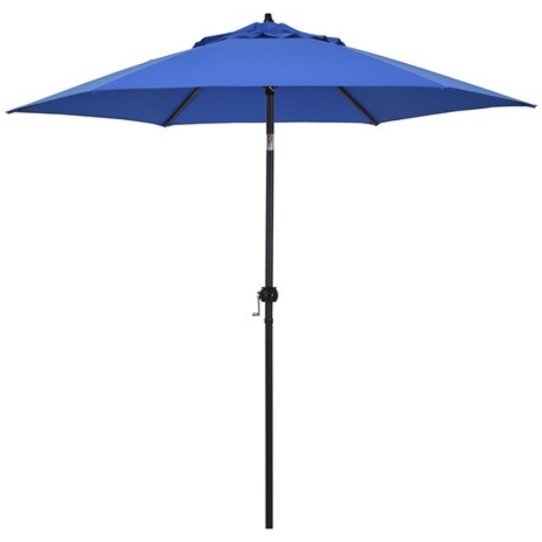 9ft Rd Powdercoated Crank Open Push Tilt Patio Umbrella (Various Colors)
