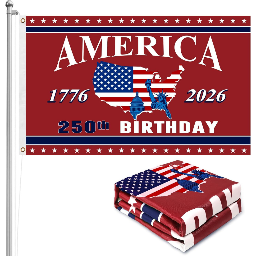 250th 3Ft X 5Ft Anniversary American Flag