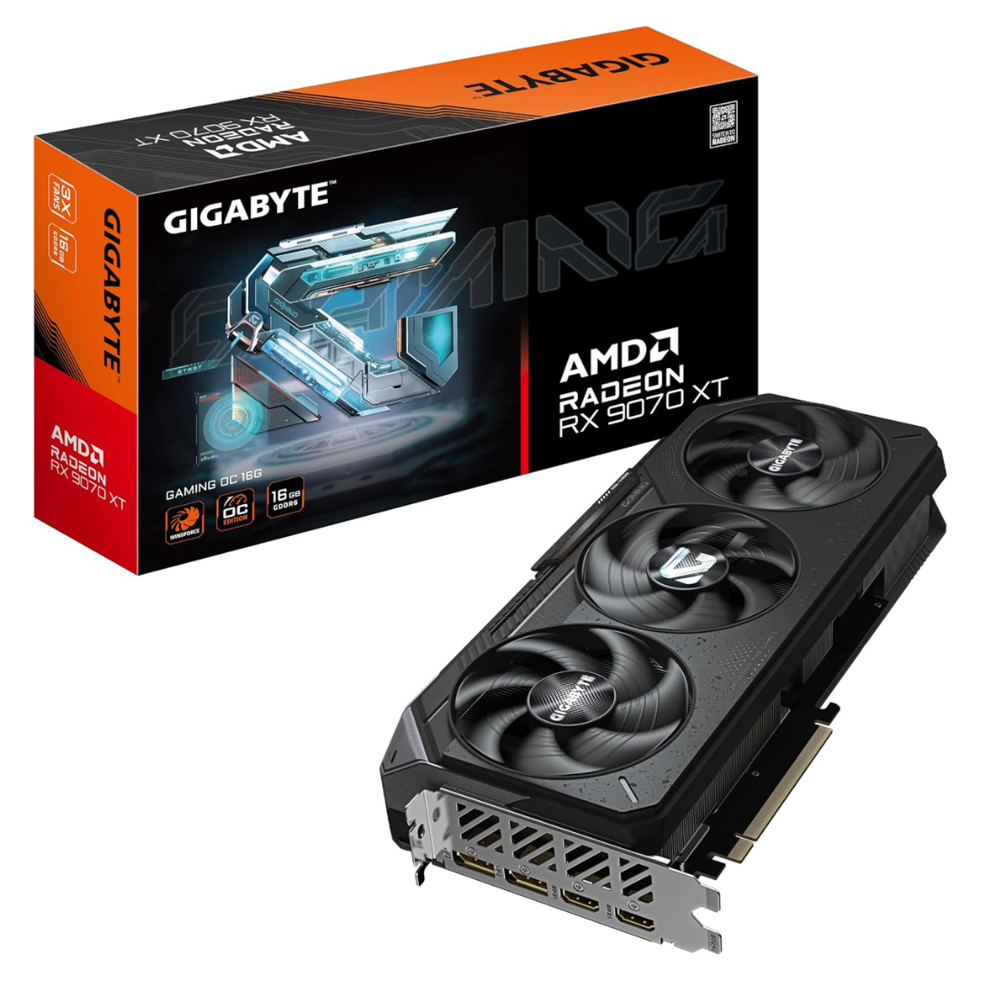 Gigabyte 16 GB GDDR6 Radeon RX 9070 XT Gaming OC 16G Graphics Card