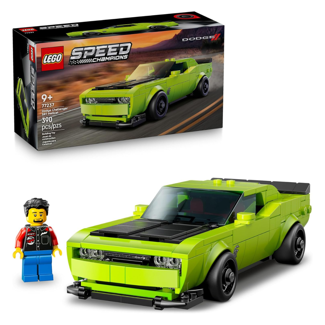 390-Piece LEGO Speed Champions Dodge Challenger SRT Hellcat Sports Car Building Set