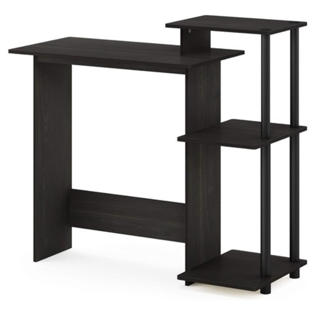 Furinno Efficient Home Computer Desk With Square Shelves
