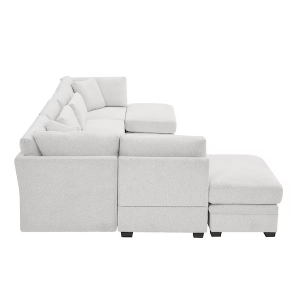 Christopher Knight Home Gifford 120" Polyester Modular Sectional Sofa