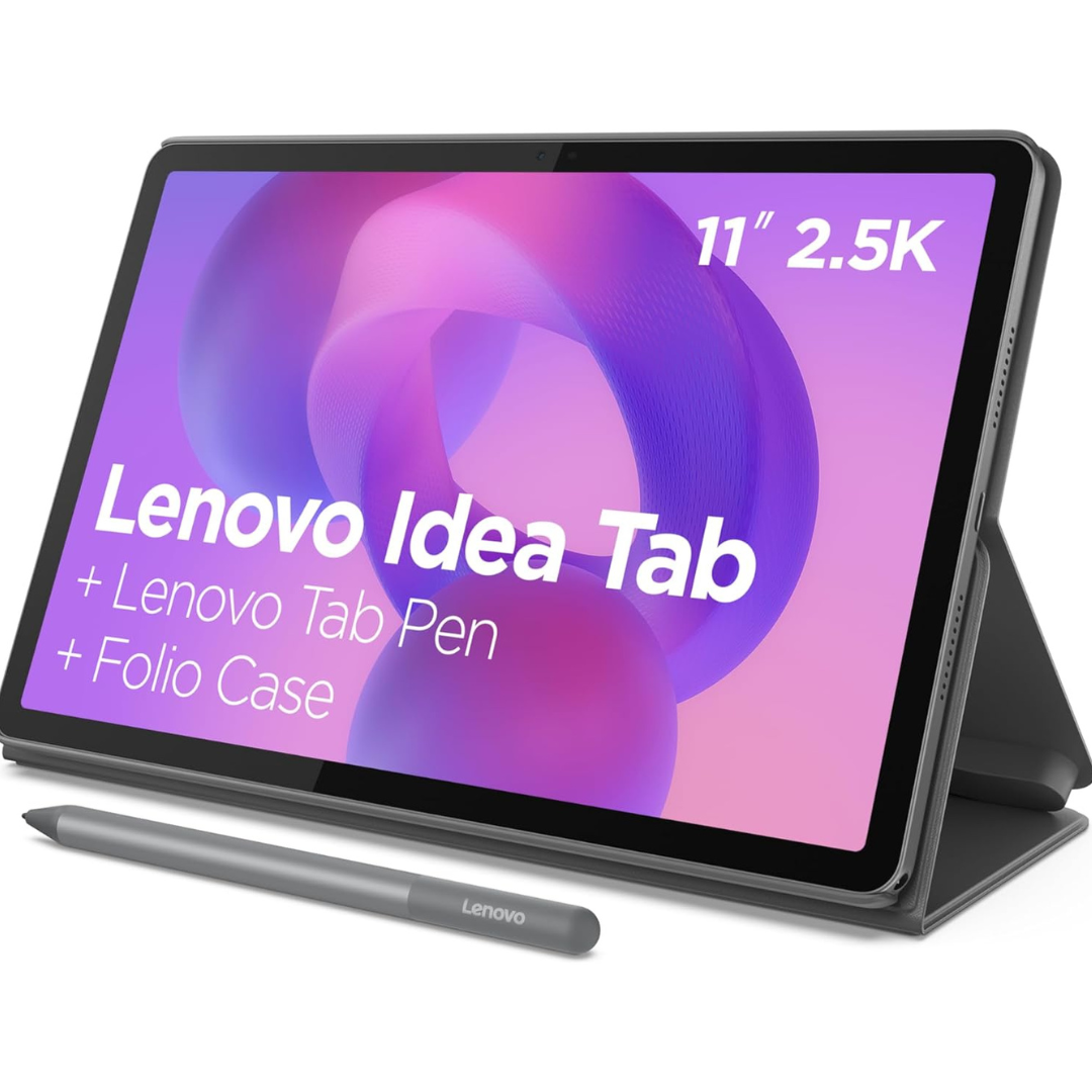 256GB Lenovo Idea Tab 11" 2.5K College Tablet + Tab Pen + Folio Case