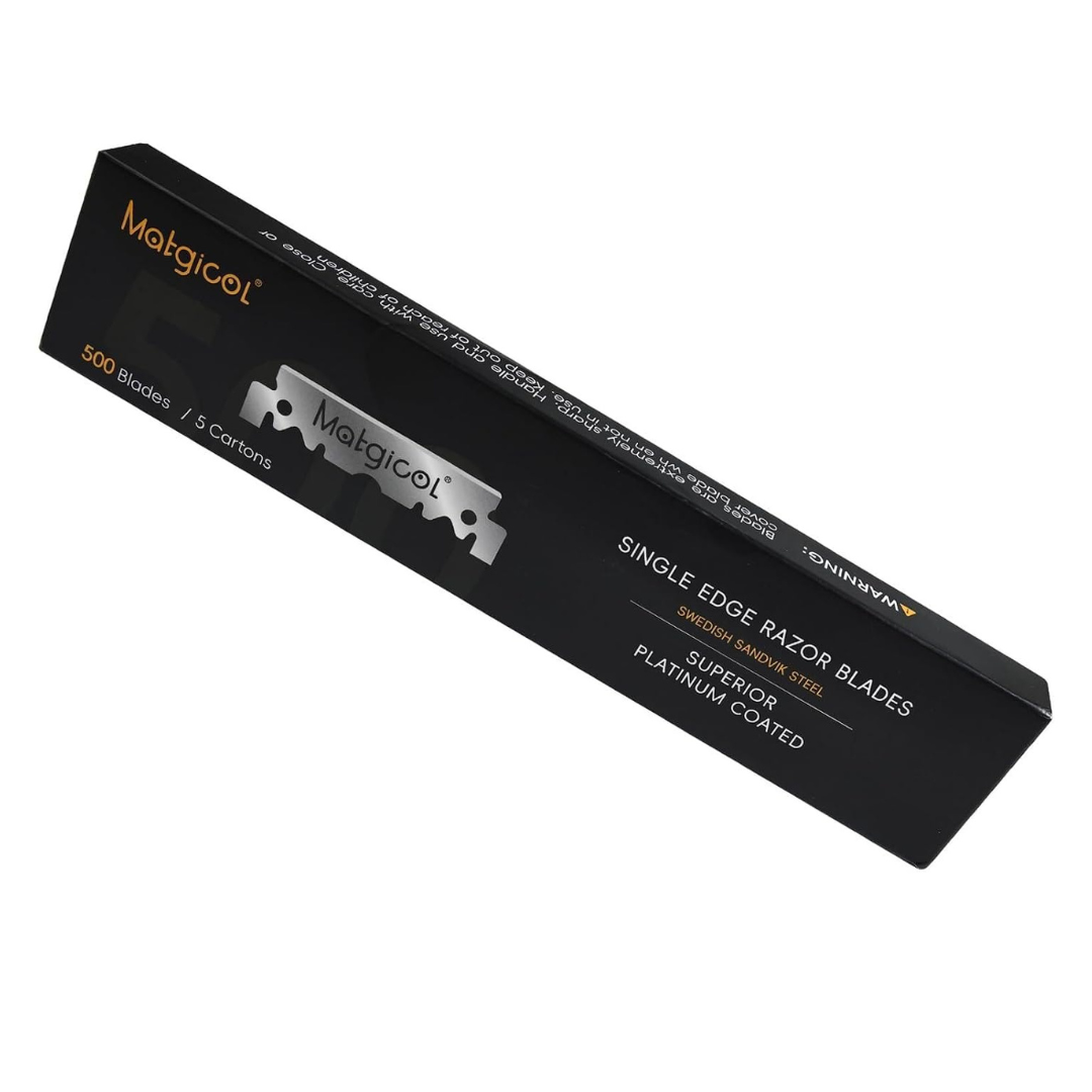 500-Count Swedish Premium Platinum Straight Razors Blades