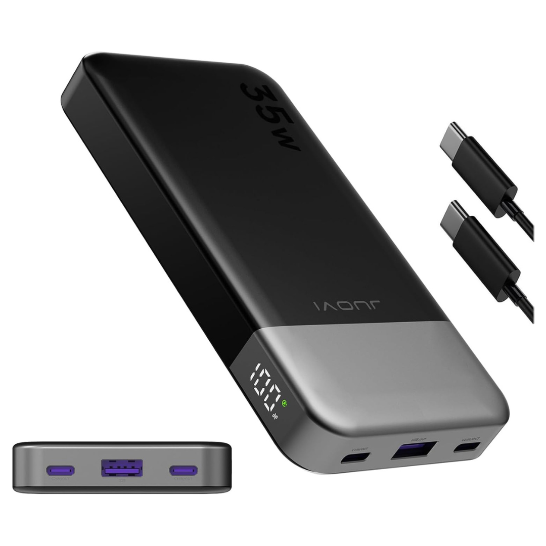 10000mAh Portable PD 3.0 Power Bank (Black)