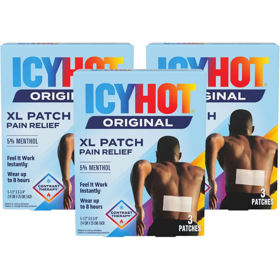 3-Pack 3-Count Icy Hot Medicated XL Extra Strength Pain Relief Patch