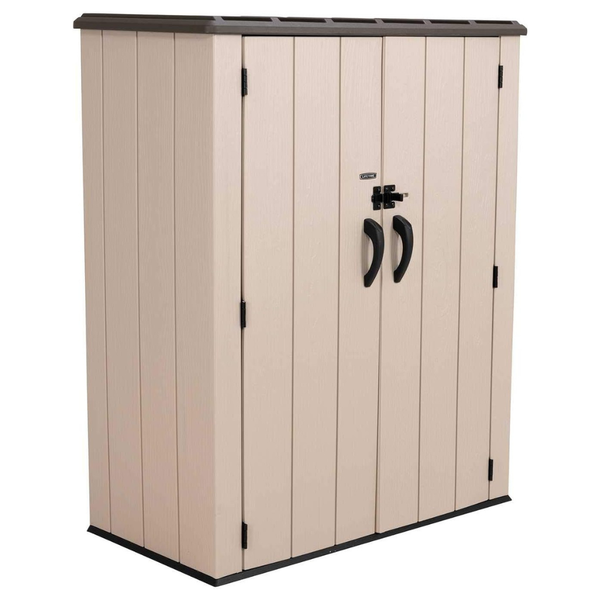 Lifetime 60326 Vertical Storage Shed (Desert Sand)