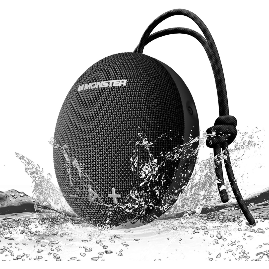 Monster IPX8 15W Wireless Shower Speaker With Loud HD Sound