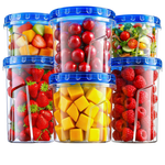 6-Pack Hometall Airtight Freezer Storage Containers