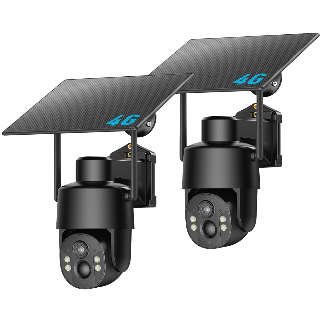 2-Pack Wireless Security Cameras with 2K Color Night Vision