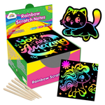 165 Rainbow Scratch Art Notes