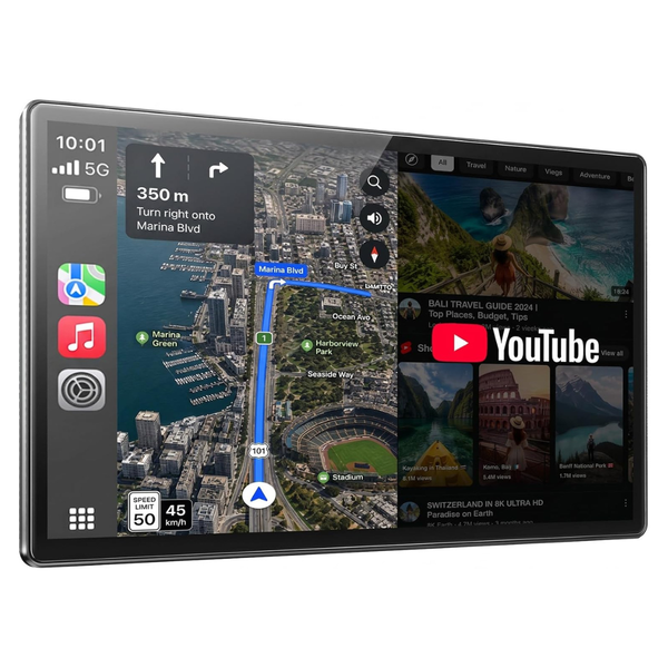 LAMTTO 11" Extra Large Wireless CarPlay & Android Auto Screen