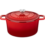 Velaze 6 Qt Enameled Cast Iron Dutch Oven W/ Lid & Dual Handles
