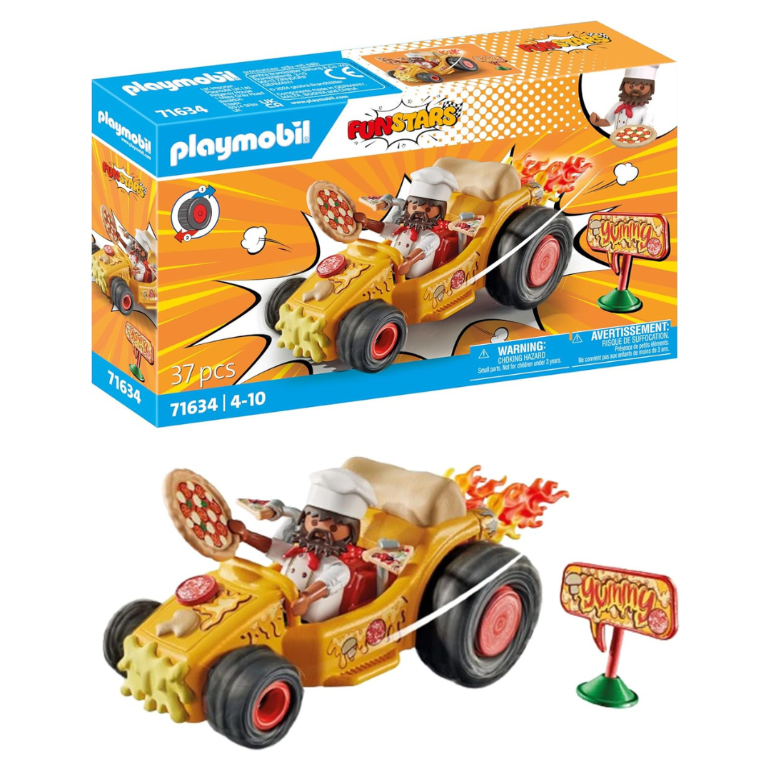37-Piece Playmobil Funstars: Racing Pizza