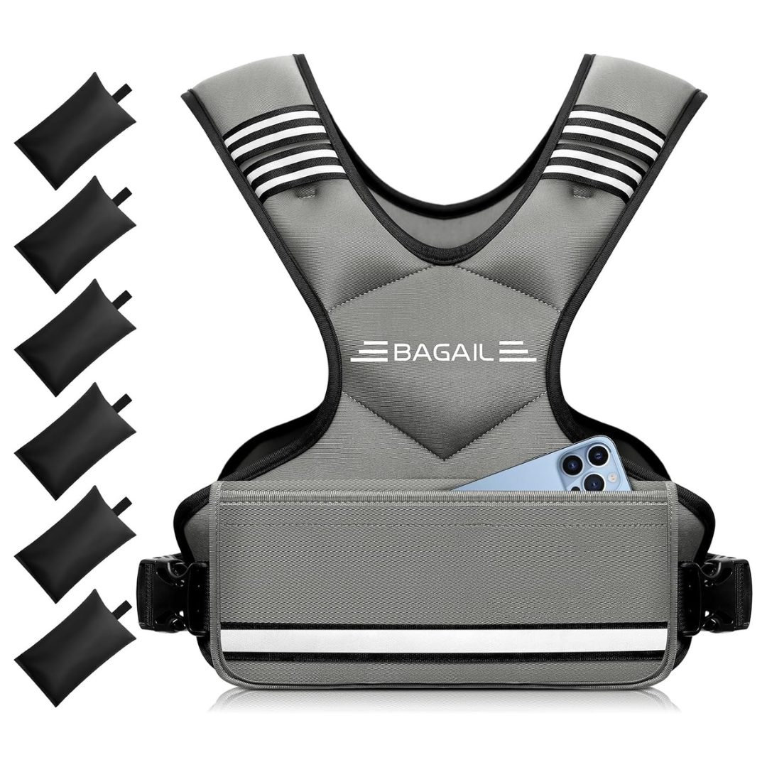 Womens BAGAIL Adjustable Weighted Vest, 4-10 lb