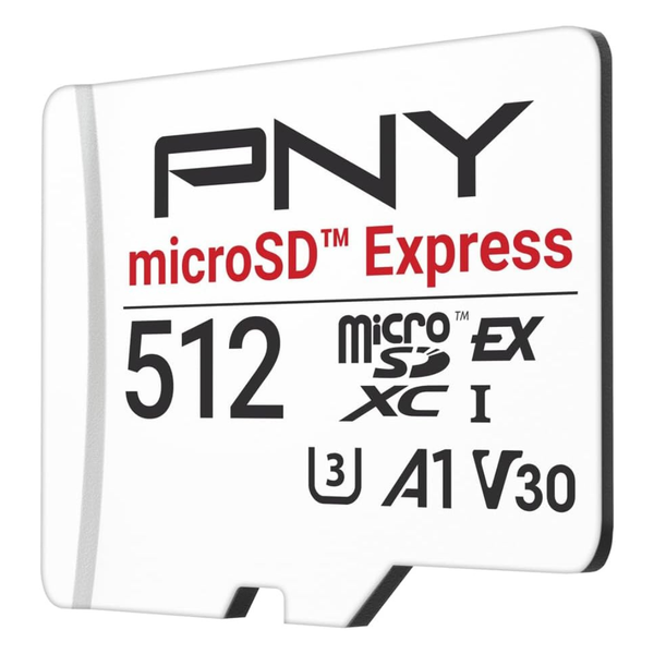 512GB PNY MicroSD Express UHS-I U3 V30 A1 MicroSDXC Flash Memory Card