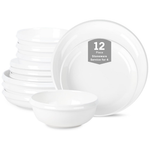 Stone Lain Verso Porcelain 12-Piece Round Dinnerware Set