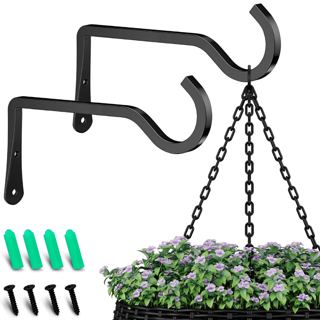 2-Pack 6" ALPENKOK Wall Plant Hanger