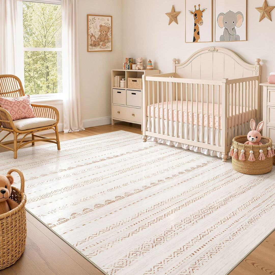 5' X 7' Large Non-Slip Stain Resistant Soft Floor Rug Carpet