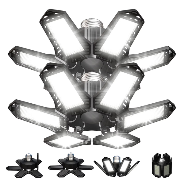2-Pack Sentryse 6500K 2200LM LED Garage Ceiling Lights
