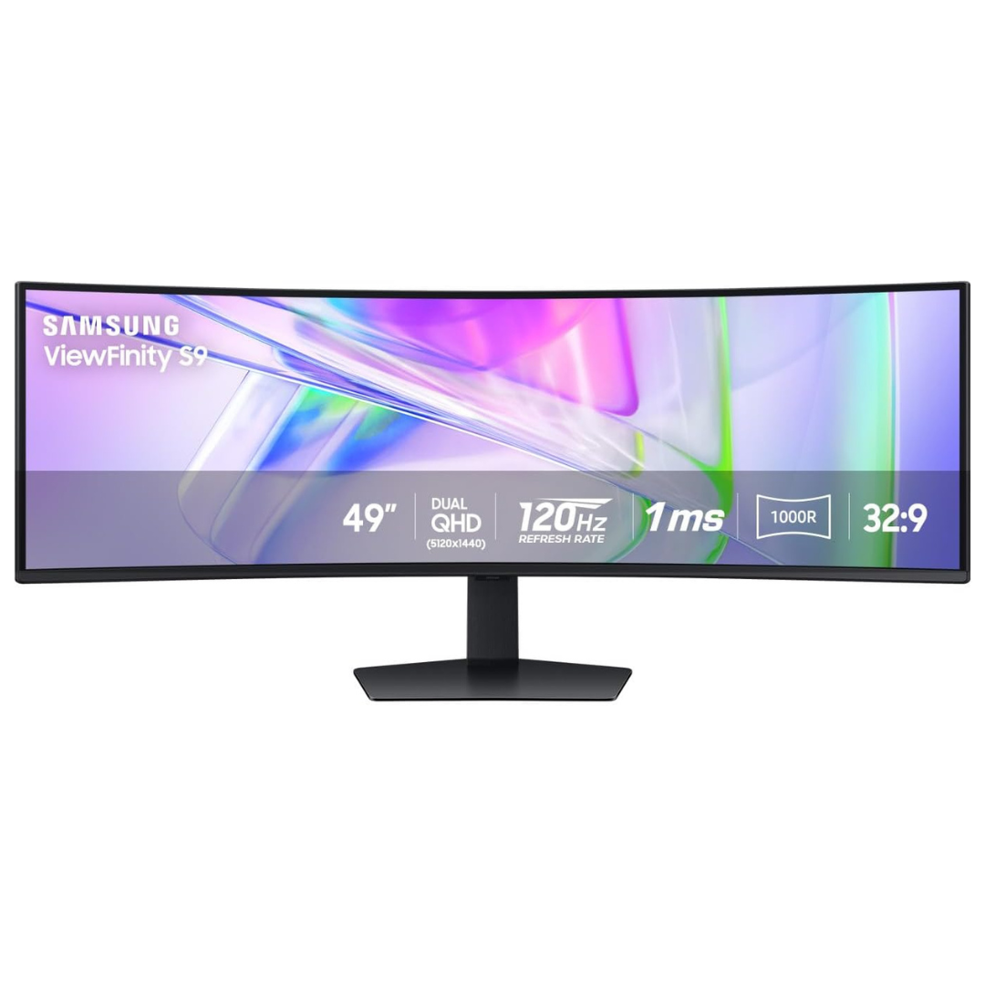 49" Samsung ViewFinity S9 Curved 120Hz 5ms HDR VA Freesync Gaming Monitor