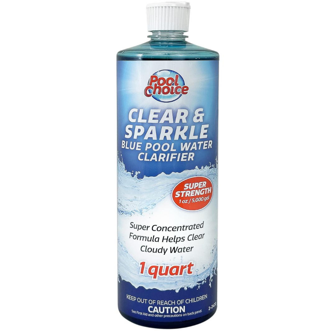 1-QT SpaChoice Premium Clear & Sparkle Blue Pool Water Clarifier