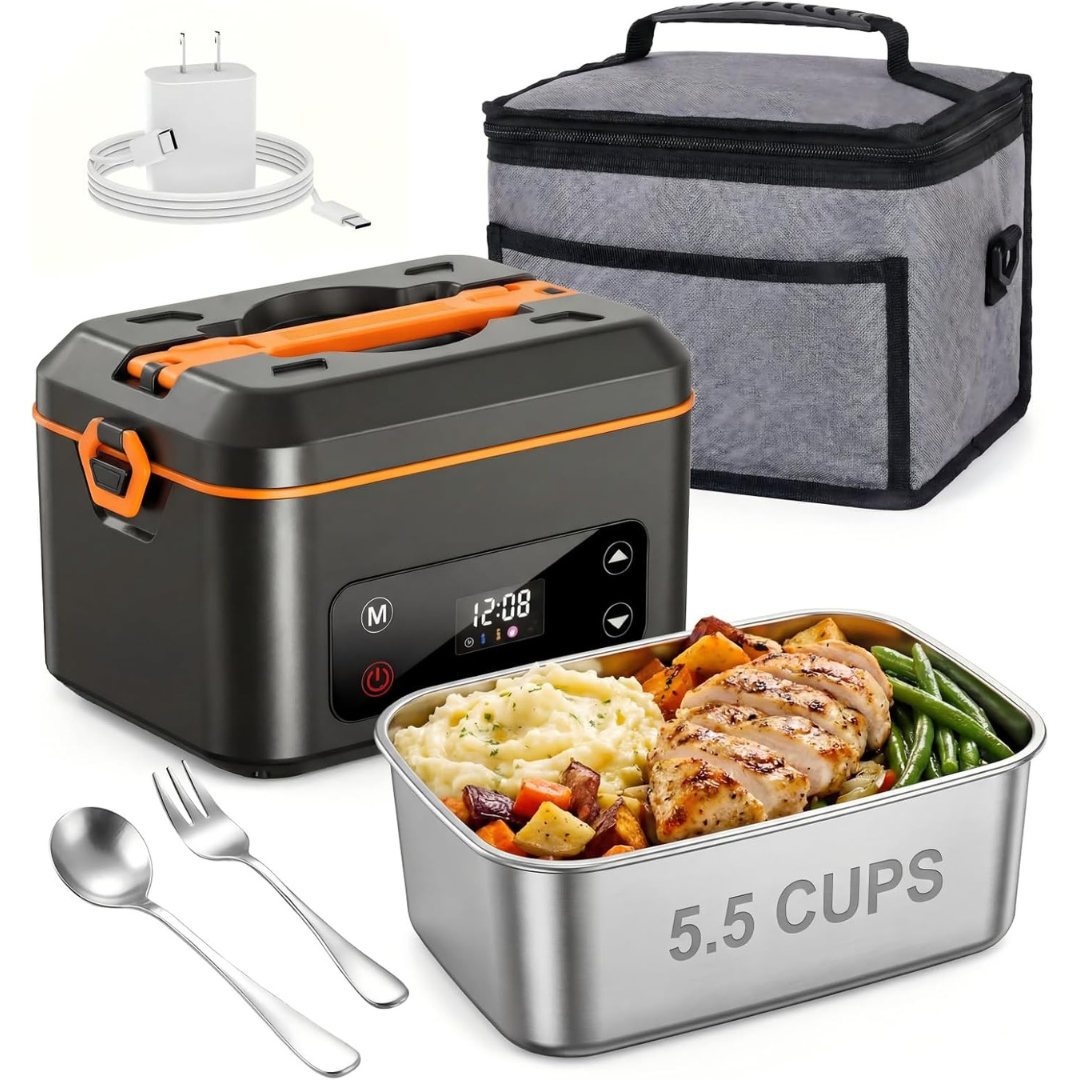 1.2L Rudap Portable 24,000mAh Cordless Electric Lunch Box