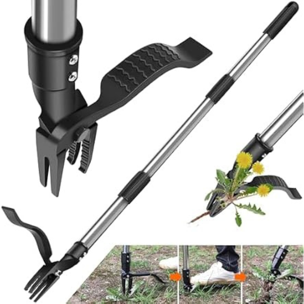 Goxawee 4-Claw Stand Up Weeder With 46" Ergonomic Handle